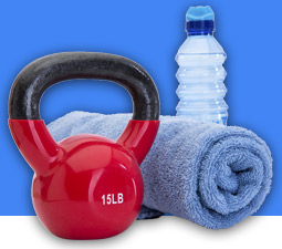 Towel and Weights